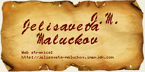 Jelisaveta Maluckov vizit kartica